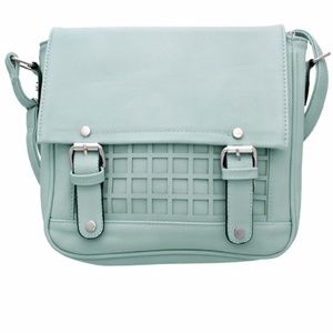 Glacier Gray Buckle Crossbody Bag